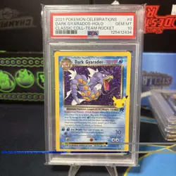 PSA 10 Dark Gyarados 8/82 Celebrations Classic Collection Holo Pokemon Card - Image 1