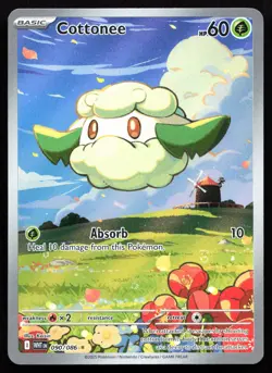 Cottonee 090/086 NM White Flare Illustration Rare Pokemon - Image 1