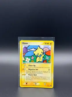 Minun ⭐ 4/17 Holo Rare POP Series 3 Vintage Card 2006 Pokemon TCG - Image 1