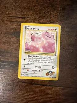 2000 Pokemon TCG Koga's Ditto 10/132 Gym Challenge Unlimited Holo Rare - LP - Image 1