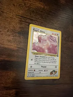 2000 Pokemon TCG Koga's Ditto 10/132 Gym Challenge Unlimited Holo Rare - LP - Image 2