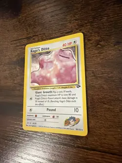 2000 Pokemon TCG Koga's Ditto 10/132 Gym Challenge Unlimited Holo Rare - LP - Image 3