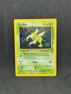 Scyther 17/130 Holo Rare Base Set 2 Pokemon Holo Lightly Played - Image 1