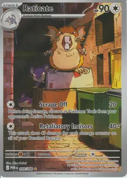 Raticate 099/088 Holo Illustration Rare Perfect Order Pokemon Near Mint - Image 1