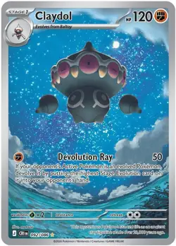 Claydol 092/086 Holo Illustration Rare Chaos Rising MINT/PACK FRESH - Image 1