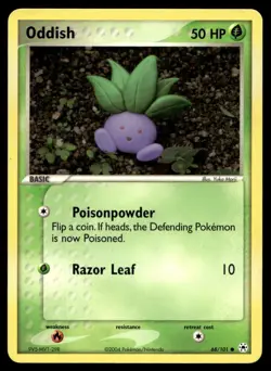 Yuka Morii Oddish 68/101 Hidden Legends Pokemon TCG - Image 1