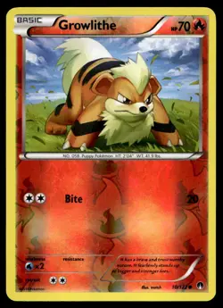 Growlithe [XY - BREAKpoint 10/122] Reverse Holofoil Common Pokemon TCG - Image 1