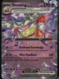 Slowking ex Double Rare SV02: Paldea Evolved 086/193 Psychic Holofoil Pokemon Ca - Image 1
