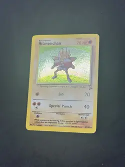 Hitmonchan 8/130 Holo Rare Base Set 2 Pokemon Lightly Played - Image 2