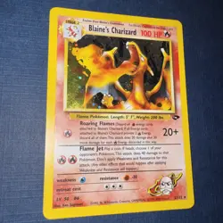 Blaine's Charizard 2/132 Holo 1999 Pokemon Card - Image 2