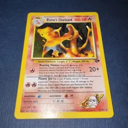 Blaine's Charizard 2/132 Holo 1999 Pokemon Card - Image 4