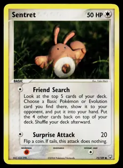 Sentret 75/109 Team Rocket Returns Common Moderately Played - Image 1