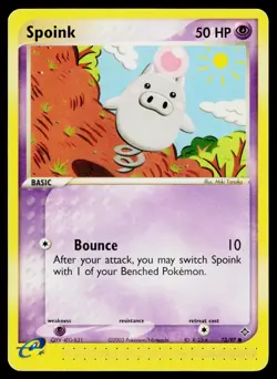 Spoink 73/97 Dragon Common Moderately Played - Image 1
