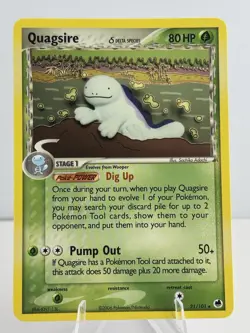 Quagsire (Delta Species) 21/101 Dragon Frontiers Regular Pokemon NM/LP - Image 1