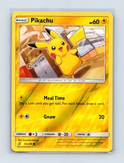 Pikachu 55/236 Common Unified Minds Pokemon Reverse Holo Lightly Played - Image 1