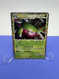 Yanmega Prime 98/102 HGSS Triumphant Pokemon Card Holo Foil Rare MP - Image 2