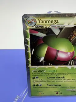 Yanmega Prime 98/102 HGSS Triumphant Pokemon Card Holo Foil Rare MP - Image 3
