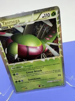 Yanmega Prime 98/102 HGSS Triumphant Pokemon Card Holo Foil Rare MP - Image 4