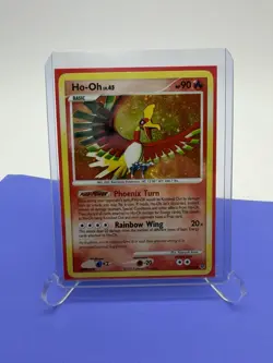 SWIRL Pokemon TCG Ho-Oh 10/132 Secret Wonders Holo Rare 90 HP English Phoenix - Image 1