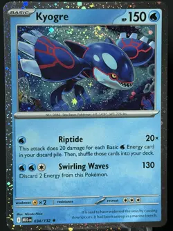 SWIRL 🌀 Kyogre Cosmos Holo Miscellaneous Cards & Products 034/132 Pokemon NM #2 - Image 1