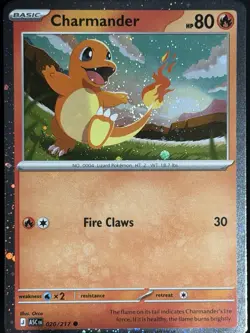 DOUBLE SWIRL 🌀💫 Charmander 020/217 Cosmos Holo Ascended ASC Pokemon Card NM #4 - Image 1