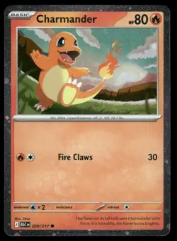 DOUBLE SWIRL 🌀💫 Charmander 020/217 Cosmos Holo Ascended ASC Pokemon Card NM #4 - Image 2