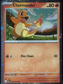 DOUBLE SWIRL 🌀💫 Charmander 020/217 Cosmos Holo Ascended ASC Pokemon Card NM #4 - Image 5