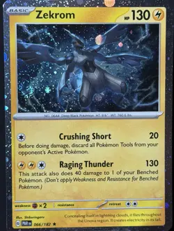 DOUBLE SWIRL 🌀 Zekrom (Cosmos Holo) 066/182 Miscellaneous Cards Pokemon NM #1 - Image 1