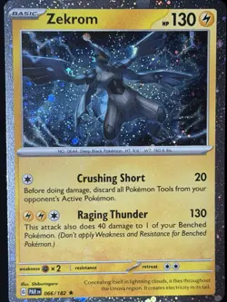 DOUBLE SWIRL 🌀 Zekrom (Cosmos Holo) 066/182 Miscellaneous Cards Pokemon NM #1 - Image 5