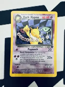 Pokemon Dark Hypno 9/82 Team Rocket Holo Rare WOTC - Image 1