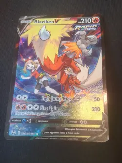 Blaziken V TG14/TG30 Holo V Rare Silver Tempest Trainer Gallery Pokemon - Image 1