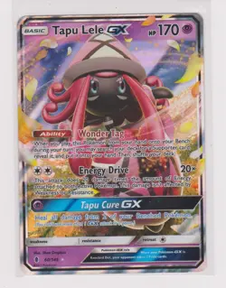 Tapu Lele GX Holo Ultra-Rare Pokemon Card Guardians Rising 60/145 - Image 1