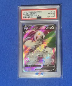 Oranguru V 179/189 SWSH: Astral Radiance Full Art Pokemon TCG PSA 10 - Image 1