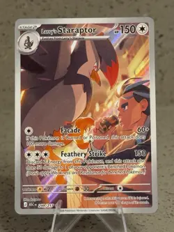 Larry's Staraptor 249/217 Illustration Rare Ascended Heroes Pokemon Holo NM - Image 1