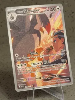 Larry's Staraptor 249/217 Illustration Rare Ascended Heroes Pokemon Holo NM - Image 2