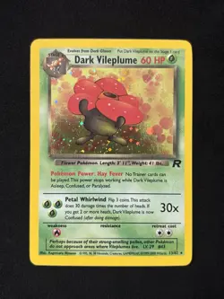 Dark Vileplume 13/82 Team Rocket Holo Pokemon TCG - NM - Image 1