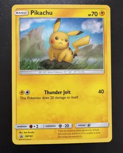 Pokemon TCG - Pikachu SM183 - Black Star Promo - Cosmos Holo - Image 1