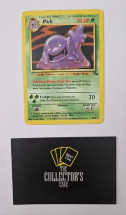 Pokemon TCG: Muk 28/62 Fossil; WOTC None Holo Rare - Image 1