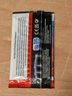 Pokemon First Partner Illustration Series 2 Pack Empty Wrapper Opened - Image 2