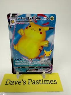 Pokemon TCG Surfing Pikachu VMAX 009/025 Celebration Collection NM P5 - Image 1