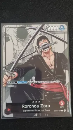 Roronoa Zoro OP01-001 L Alternate Art OP-01 Romance Dawn 25th Anniversary - Image 1
