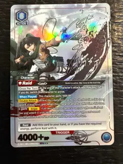 Levi SR*** Signed Parallel Union Arena AOT UE10BT/AOT-1-011 English NM 3 STAR - Image 1