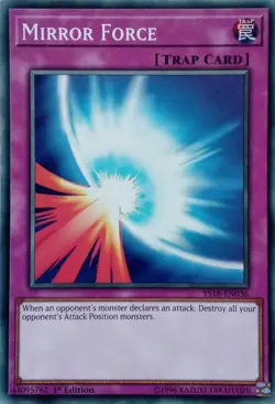YS18-EN036 MIRROR FORCE COMMON 1ST EDITION YuGiOh CARD - Image 1