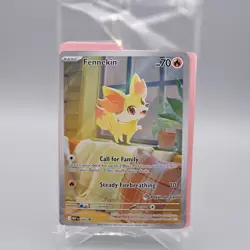 Pokemon Fennekin 080 Chaos Rising Pokemon Center Stamped Promo Card Sealed NM - Image 1