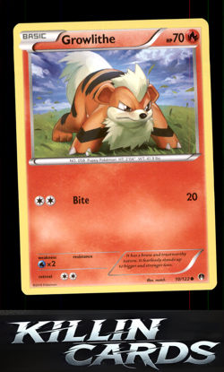 Growlithe 10/122 Pokemon Common XY - BREAKpoint Card NM - Image 1