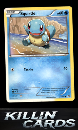 Squirtle 24/135 Pokemon Common Plasma Storm Card LP - Image 1
