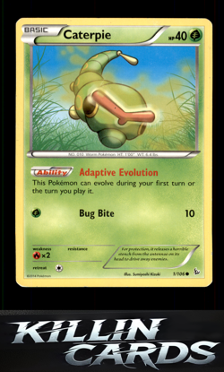Caterpie 1/106 Pokemon Common XY - Flashfire Card LP - Image 1