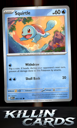 Squirtle - 007/165 007/165 Pokemon Common SV: Scarlet & Violet 151 Card NM - Image 1