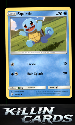 Squirtle (23) 23/181 Pokemon Common SM - Team Up Card NM - Image 1