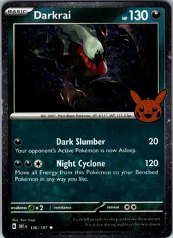 Darkrai (Cosmos Holo) Rare Miscellaneous Cards & Products 136/197 NM - Image 1